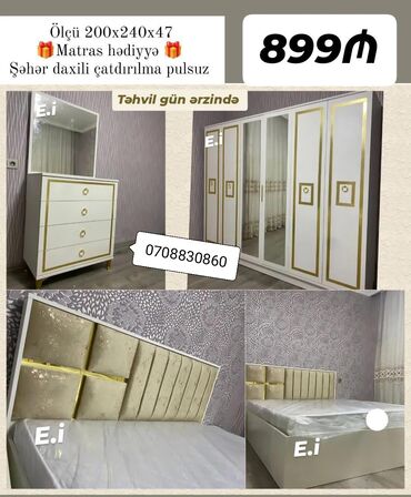 Termolar: *Yataq dəsti / 6 qapılı dolabla Yataq dəsti 899Azn 💥* ✔️Rəng seçimi