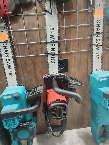 elektirikli mişar: Elektrik və akkumulyatorlu zəncirli mişarlar – müxtəlif ölçü və tipdə — 1