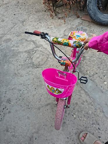 rambo velosipedi: Uşaq velosipedi – qızlar üçün dizayn - Rəng: parlaq çəhrayı - Ölçü — 1