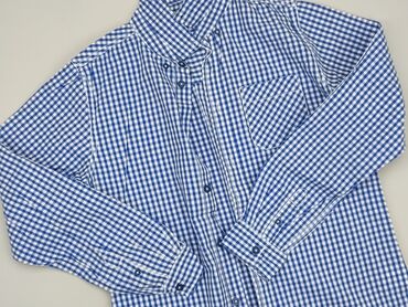 koszule marconi: Shirt 14 years, condition - Perfect, pattern - Cell, color - Blue