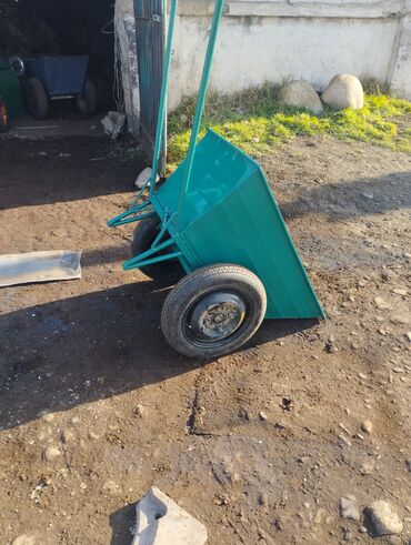 Садово-строительные тачки и тележки: Садово-строительная тачка и тележка, Двухколесная, Б/у — 6