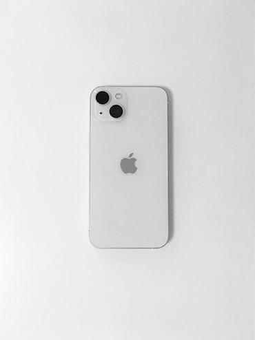 IPhone 13, Б/у, 128 ГБ, Белый, Чехол, В рассрочку, 100 %