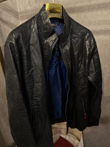 Kurtkalar: Kurtka, Dəri, Payız, 6XL (EU 52)