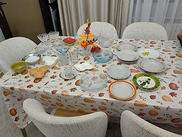Nahar dəsti, rəng - Ağ, Şüşə