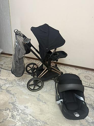 foo foo: Коляска, Cybex, цвет - Черный, Б/у, Бесплатная доставка — 2