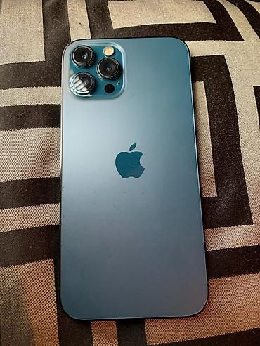 i5 6400t: IPhone 12 Pro Max, Б/у, 128 ГБ, Синий, Зарядное устройство, 90 % — 1