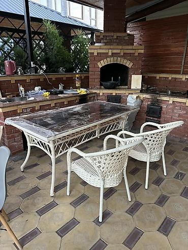 sofa: Комплект садовой мебели, Диван, Ротанг — 3