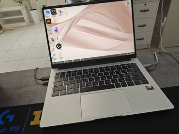 ноутбуки для программистов: Ноутбук, Honor, 16 ГБ ОЗУ, AMD Ryzen 7, 14.3 ", Б/у, Для несложных задач, память NVMe SSD