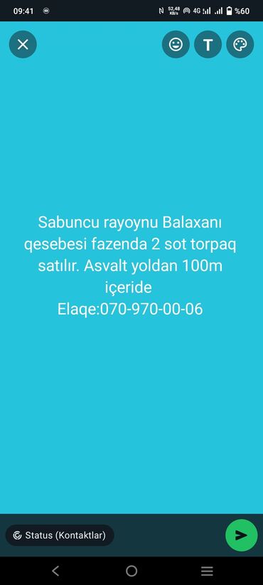 nardaranda torpaq: 2 sot, Tikinti, Bələdiyyə