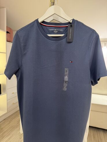 Футболки: Мужская футболка, Все размеры, Tommy Hilfiger, Новый, цвет - Синий, Самовывоз, Платная доставка