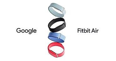 Pixel Watch: Фитнес-браслет Google Fitbit Air Цвет: черный Obsidian. Доступны — 2