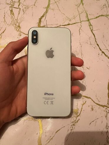 iphone x qiyməti kontakt home: IPhone X, 64 GB, Ağ, Simsiz şarj, Face ID