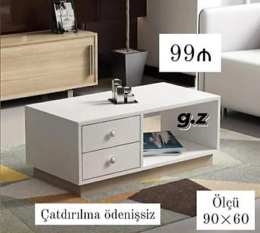 Düz masa, Açılmayan, Təkərsiz, Sadə laminat, Zəmanətsiz