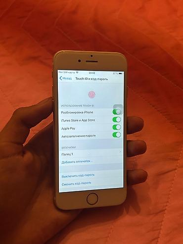 купить бу iphone 6: IPhone 6, 16 GB, Qızılı, Barmaq izi — 4