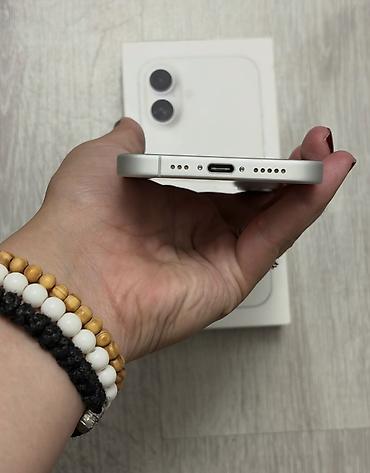 apple usb: IPhone 16, 128 GB, Ağ, Zəmanət, Simsiz şarj, Face ID — 5