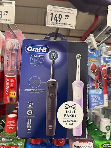 kaset calar: Oral-B Vitality Pro elektrik diş fırçası – ikili paket Xüsusiyyətlər — 1