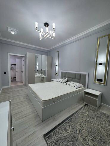 квартира байтик баатыр: 2 бөлмө, 54 кв. м, Элитка, 7 кабат, Евроремонт