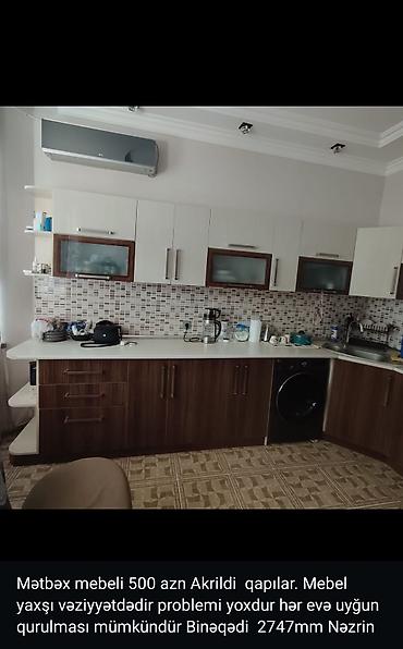 Mətbəx mebeli: Mətbəx mebeli satılır. Xüsusiyyətlər: - Üst və alt dolablar komplekt — 5