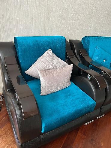 salon divan: Yeni, Klassik divan, 2 kreslo, Açılmayan — 2