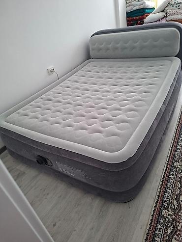 палатки coleman: Надувная кровать Intex с подполковником - Двухместная надувная — 2