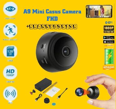 Videomüşahidə: Mini Camera HD 1080p mini casus kamera gecə versiyası mikro kamera