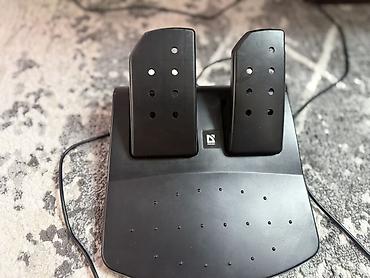 Рули: Игровой руль с педалями для ПК/консолей - Комплект: руль с лепестками — 2