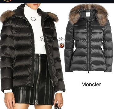 qış əlcəyi: Moncler qadın şişmə qış gödəkçəsi original s size - Rəng: qara