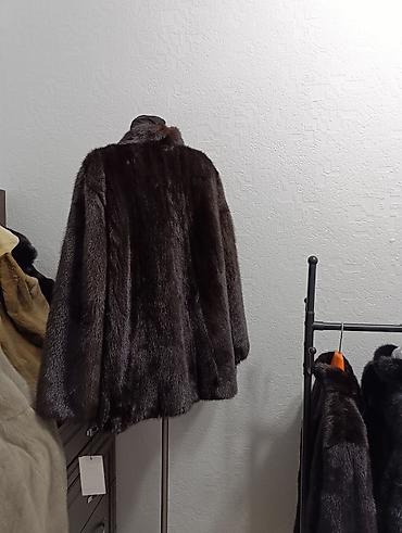 Шубы: Шуба, Норка, Короткая модель, Канада, 2XL, 3XL — 1