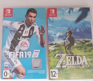 Oyun diskləri və kartricləri: Zelda ve FIFA19 satilir. Oyunlar birlikde satilir, tek-tek satilmir