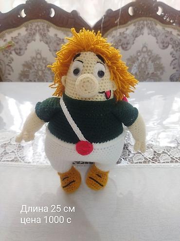 Игрушки: Вязаные игрушки ручной работы: - Медвежонок из мягкой плюшевой пряжи — 2