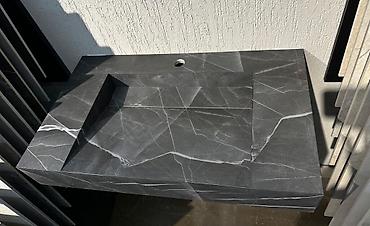 Раковины для ванной: Раковина для ванной, Особенности: Под камень, Материал: Искусственный камень — 3