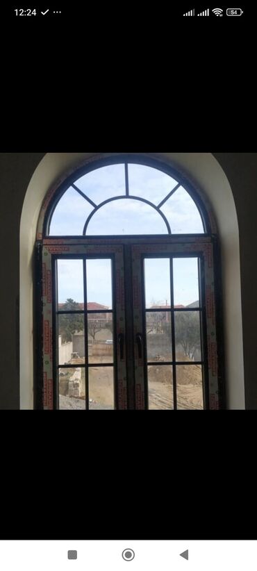 Plastik pəncərələr: PVC pəncərə bloku - Material: ağ və rəngli rəngli PVC profil - Şüşə — 17