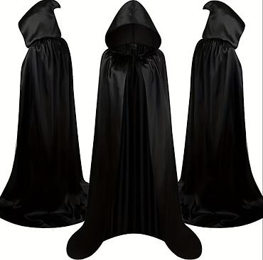 halloween geyimləri: Halloween üçün cütlüklük geyimlər. İki maska və iki plaş (170 sm) — 2