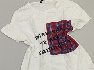 białe t shirty tommy hilfiger damskie: T-shirt, SinSay, M (EU 38), condition - Good