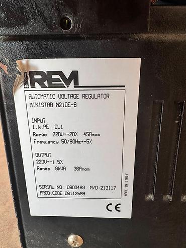 transformator qiyməti: İtaliya İREM Ministab M210E-8 Stabilizatoru 8 kVA / 36A – Yeni qiyməti — 2