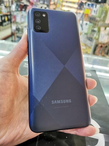 samsung galaxy a02s qiymeti: Samsung A02 S, 32 GB, rəng - Göy, İki sim kartlı, Face ID
