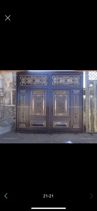 Həyət darvazaları: Yeni Həyət darvazası, 3 m, Mexaniki, Qapı ilə, rəng - Ağ, Kredit yoxdur, Ödənişli quraşdırma, Ödənişli çatdırılma, Rayonlara çatdırılma — 16