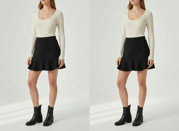 spódniczka midi z rozcięciem: PrettyLittleThing, Spódnica damska, rozmiar S