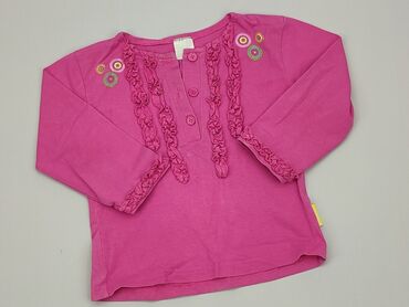 elegancka bluzka pudrowy róż: Bluzka, Coccodrillo, 1.5-2 lat, 86-92 cm, stan - Dobry