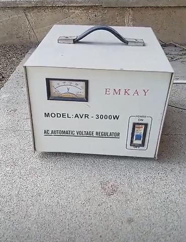 evdən idarə olunan islər: EMKAY AVR-3000W — AC Automatic Voltage Regulator - Model: AVR-3000W - — 1
