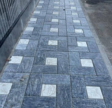 Брусчатка ромашка: Брусчатка ромашка, цвет - Бежевый, Сары-Таш, Для лестниц, Прессованная, Новый — 4