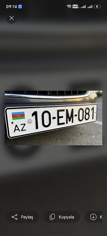 avto nomre alisi: Avtonömrə: 10-EM-081 - Ölkə/region: AZ – Azərbaycan standartı - — 2