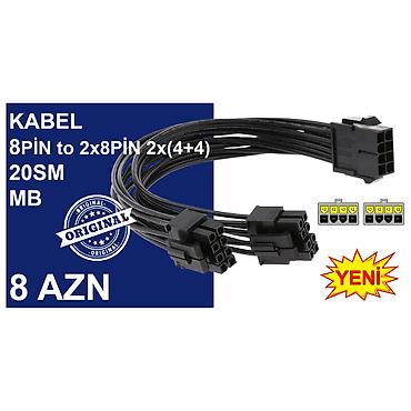 Настольные ПК и комплектующие: Kabellər "8PİN FEMALE to 8PİN/NVİDİA 12PİN MALE Original” MƏHSULLAR — 5