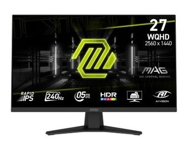 monitor qiymetleri: Msi mag 274qf x24 240hz gaming monitor 27 inç qhd 240hz 2k / 0.5ms