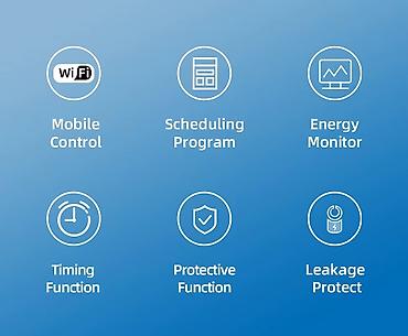ampermetr: Xüsusiyyətlər: Bu TUYA WIFI 63A 230V qoruyucusu telefon vasitəsilə — 4