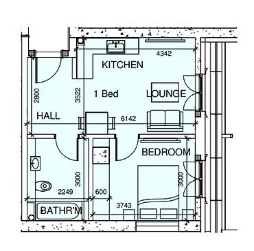 Продажа квартир: Белый город, 1 комната, Новостройка, м. Хатаи, 43 м² — 1