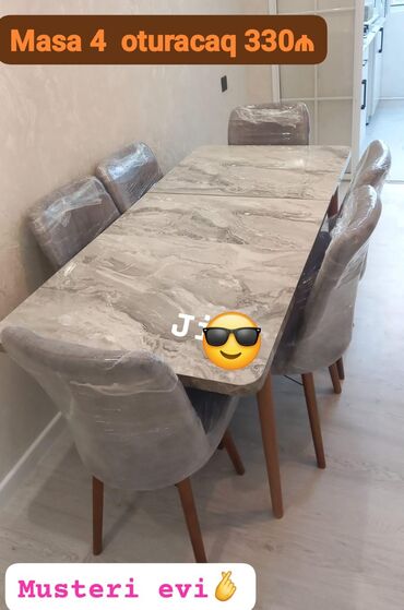 Mətbəx üçün, Yeni, 4 stul