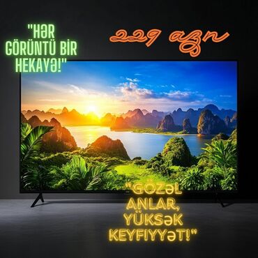 fisher smart tv: Yeni Televizor Nikai 32" HD (1366x768), Pulsuz çatdırılma, Ödənişli çatdırılma