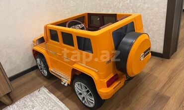 Uşaq dünyası: Narıncı rəngdə, Mercedes-Benz G-Wagon stilində uşaq elektrik