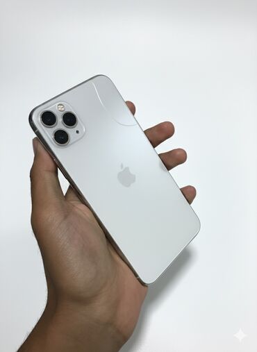 iphone 12 pro цена бишкек: IPhone 11 Pro Max, Б/у, 256 ГБ, Белый, 90 %